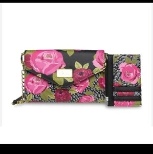 Betsey Johnson Floral Wallet On String w/ Card Holder BNWT SO RETIRED!